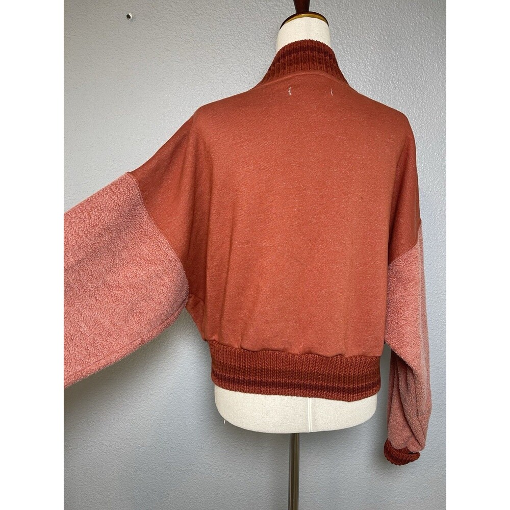 We The Free NWOT womens collegiate jacket sz M snap closure clay classic school - Picture 4 of 8